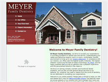 Tablet Screenshot of meyerfamilydentistry.com